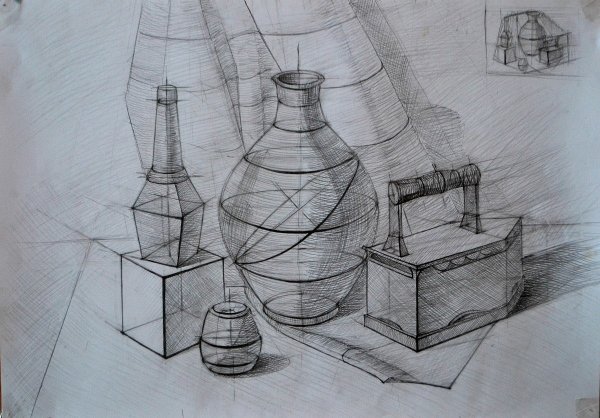 Натюрморт карандашом