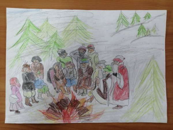 Двенадцать месяцев рисунок