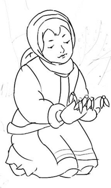 Двенадцать месяцев раскраска