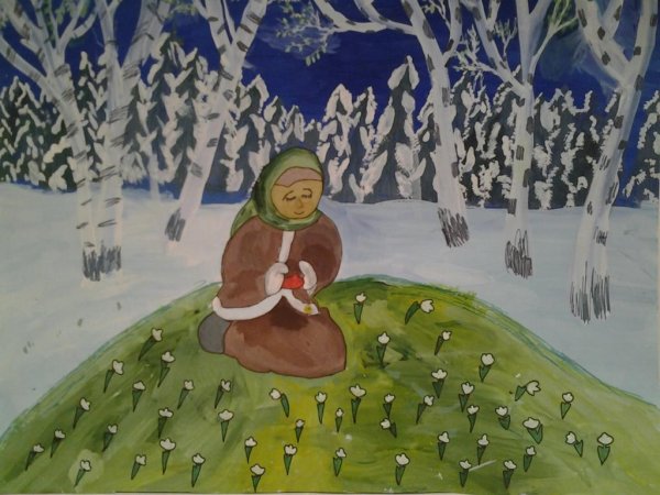 Сказка 12 месяцев иллюстрации к сказке