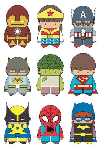 Рисование супергероев для детей