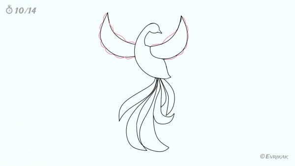 Рисование Жар птицы