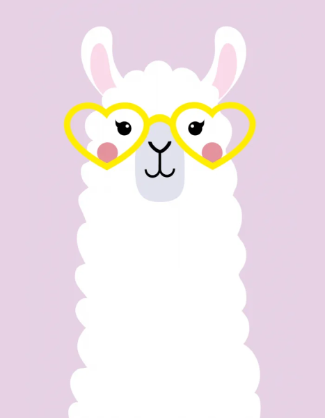 Рисунки легкие лама