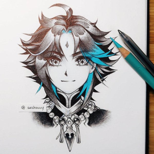 Сяо для срисовки