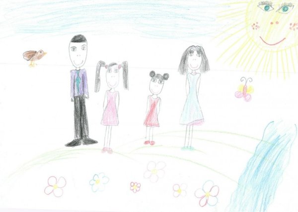 Рисунок на тему моя семья