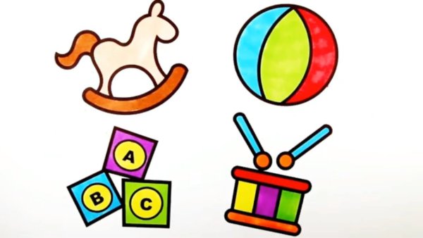 Медвежонок карандашом для детей