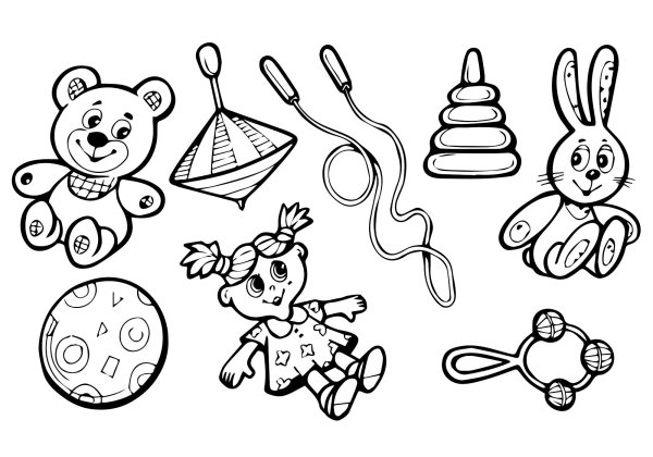 Раскраска. Медвежонок