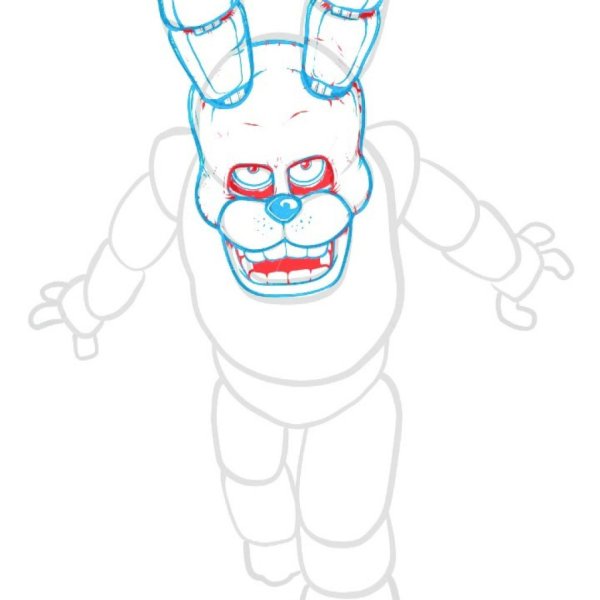 ФНАФ срисовать Бонни