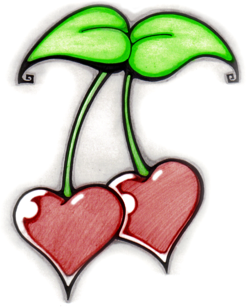 Лёгкие рисунки Вишенки