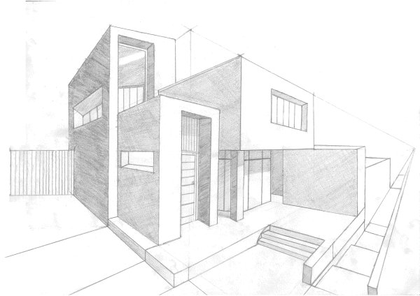 Архитектура дома в современном стиле чертежи