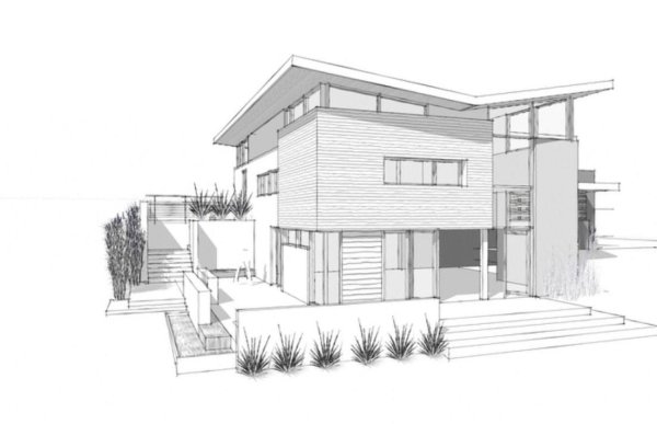 Домик в перспективе