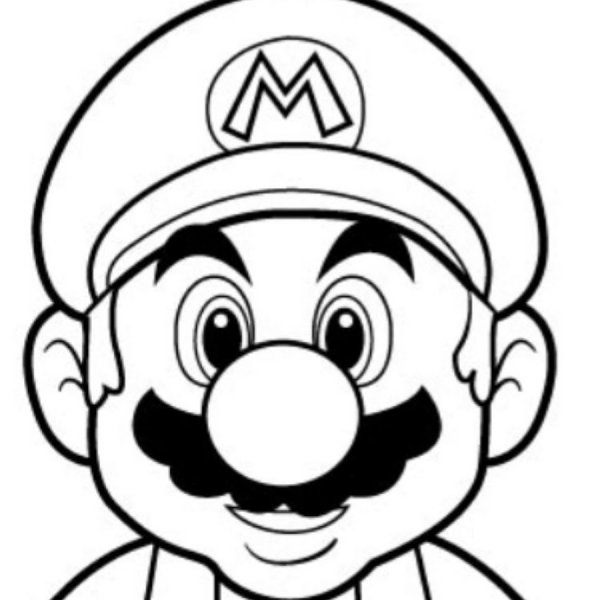 Марио раскраска лицо