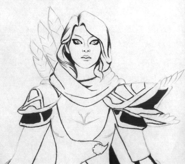 ВИНДРЕЙНДЖЕР дота 2 раскраска