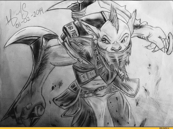 Лина дота 2 нарисовать