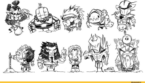 Дота 2 рисунки героев