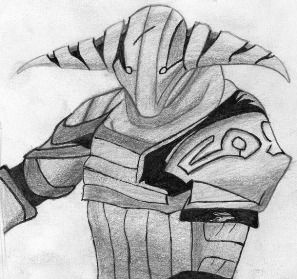 Templar Assassin нарисовать