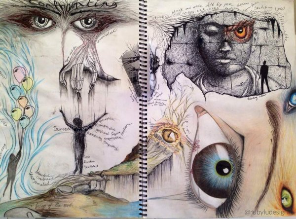 Коллаж рисунок легко