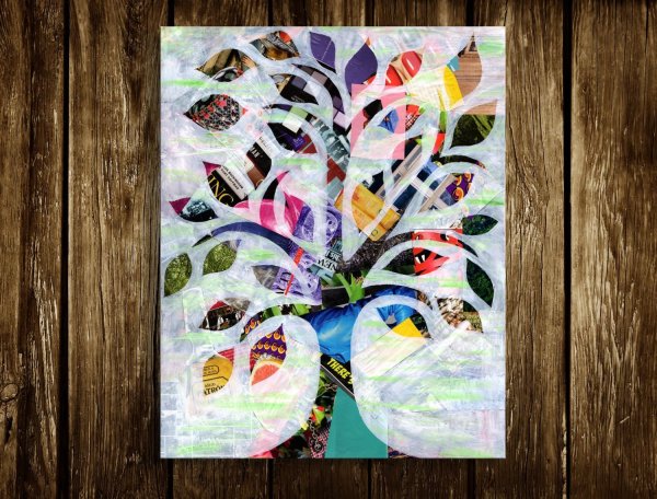 Панно из журналов