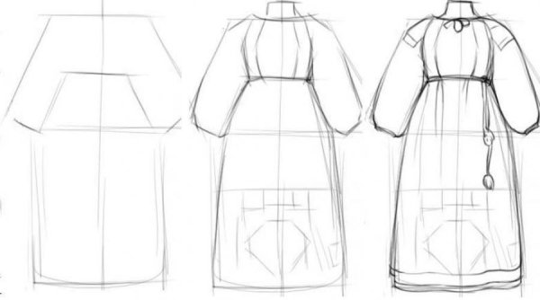 Национальный костюм марийцев рисунок