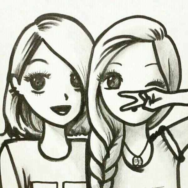 Рисунки для подруги легкие