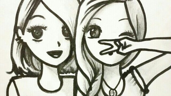 Рисунок подруге легкий