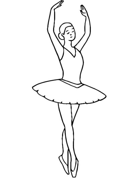 Раскраска балет
