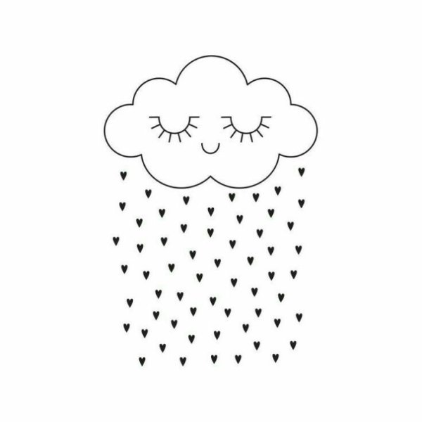 Рисунки для срисовки лёгкие облака