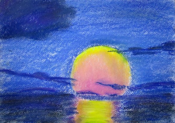 Рисунки пастелью сухой