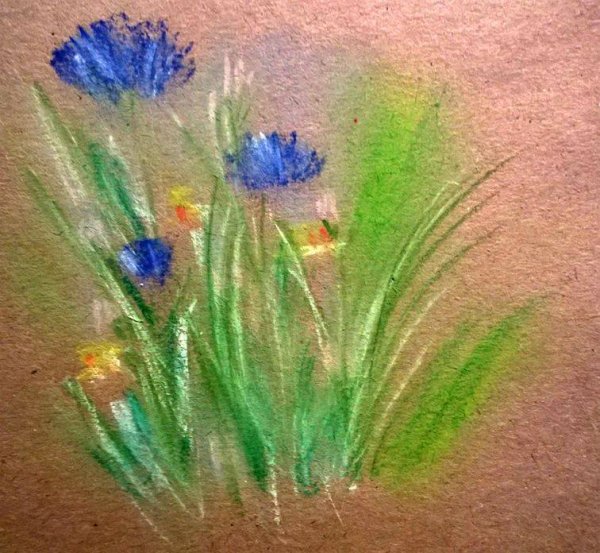 Масляная пастель мастер класс