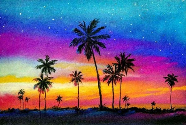 Бумага для рисования масляной пастелью