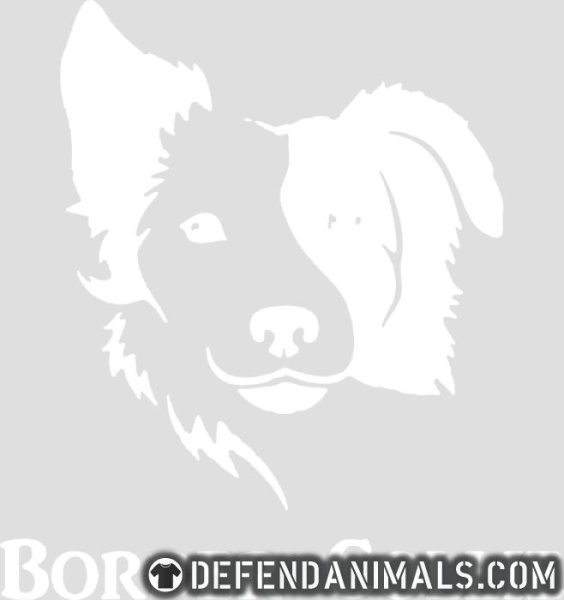 Морда собаки контур