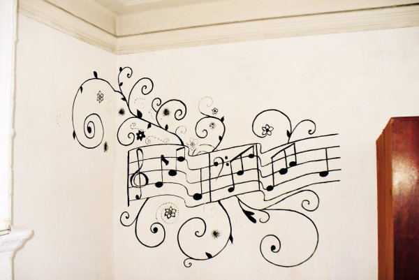 Легкий рисунок на стену