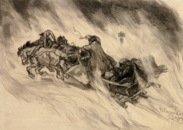 Иллюстрация к повести метель Пушкина легкие