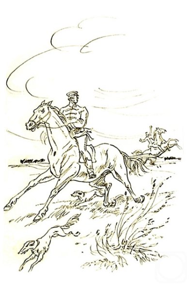 Рисунок к произведению Пушкина метель