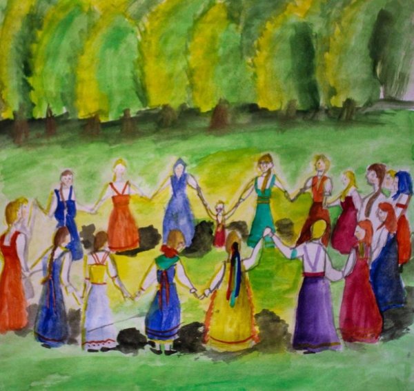 Хоровод рисунок
