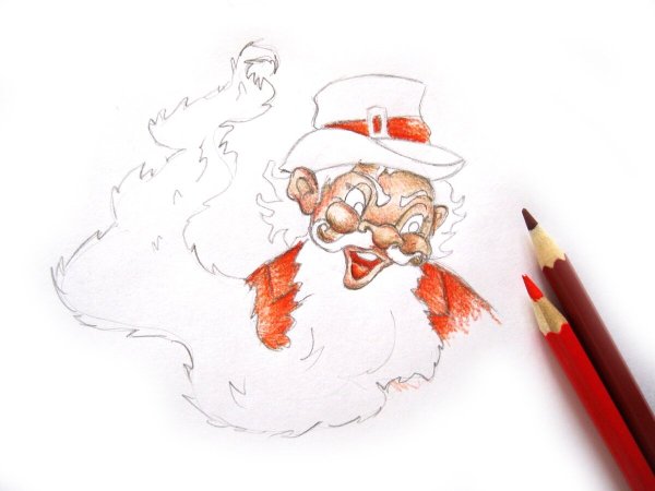 Портрет Карабаса Барабаса рисунок