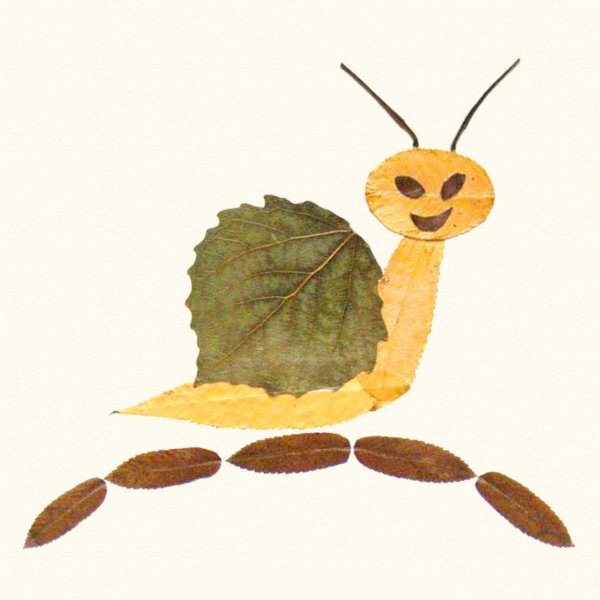 Композиция из листьев