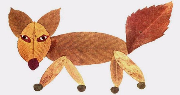 Узоры из листьев деревьев