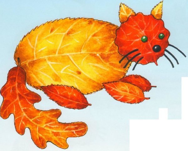 Поделка дерево с листьями