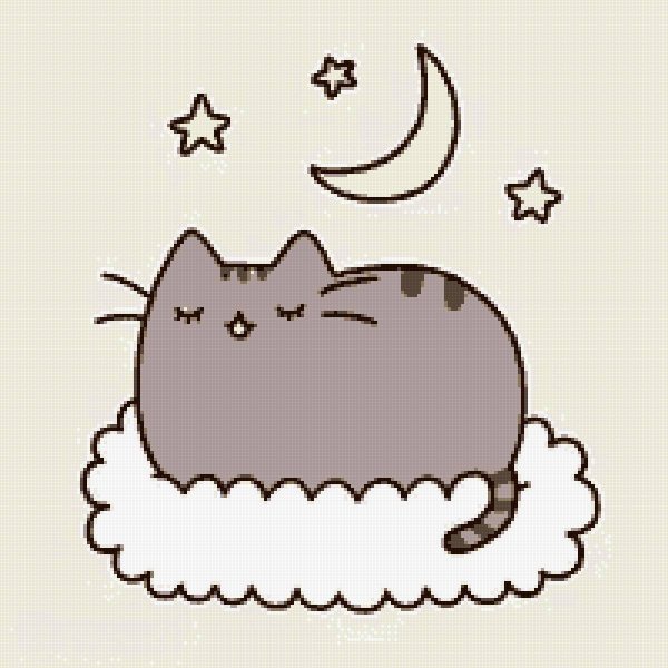 Раскраска котенок с сердечком