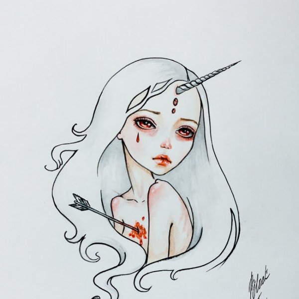 Раскраски девушки в стиле арт