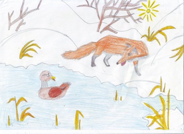 Этапы рисования лисы для дошкольников