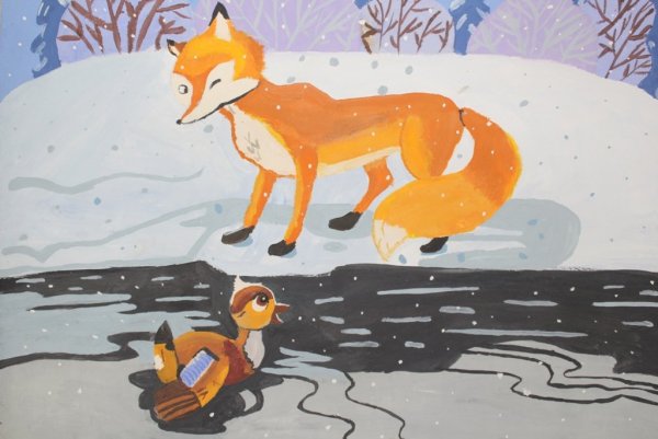 Серая шейка рисунок легко