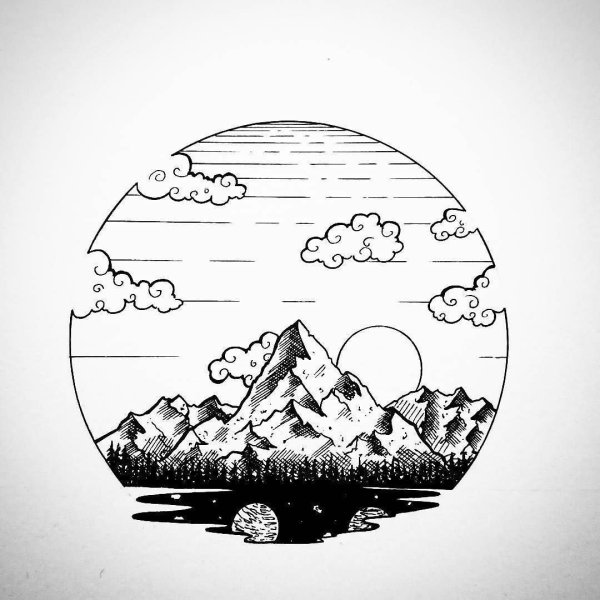 Красивые рисунки в круге