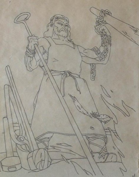 Рисунки по эпосу Калевала Сампо