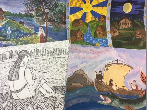 Иллюстрация Калевала легко