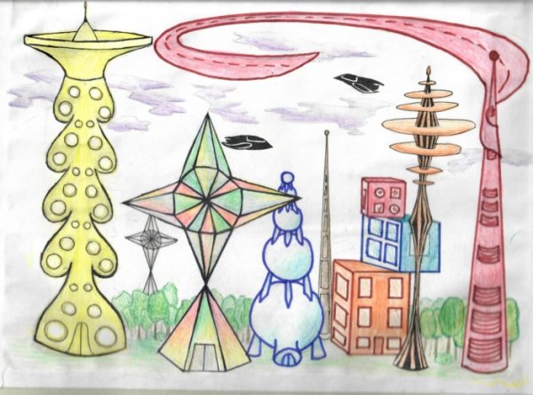 Транспорт будущего глазами детей