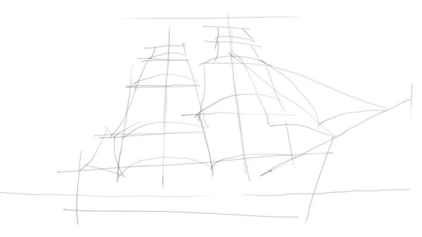 Паруса рисунок для 3 класса