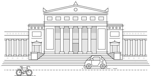 Музей раскраска