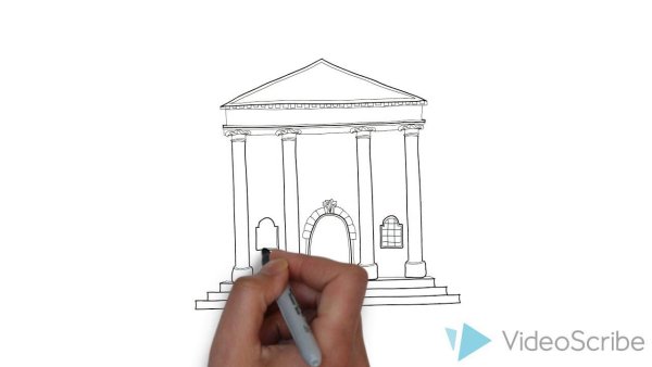 Нарисовать здание музея